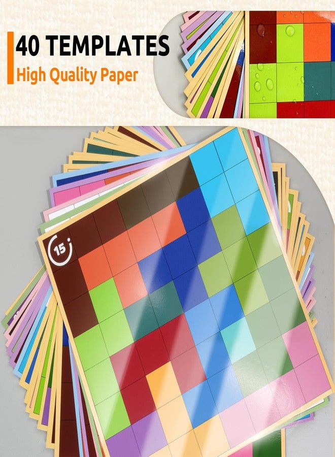 Codonen Wooden Tile Matching Memory Game for Dementia Seniors & Elderly Adults - 40 Double-Sided Templates + Felt Divider Storage Bag - Alzheimer’s Activity Toy, Retirement-Home Activity Game Kit - Image 2